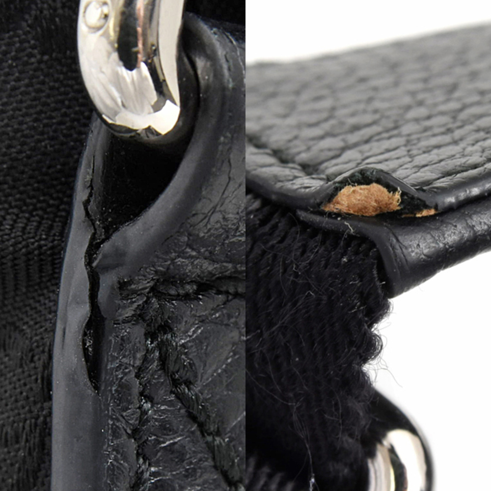 Gucci Bag GG Shoulder Canvas Leather Black - Picture 8 of 10